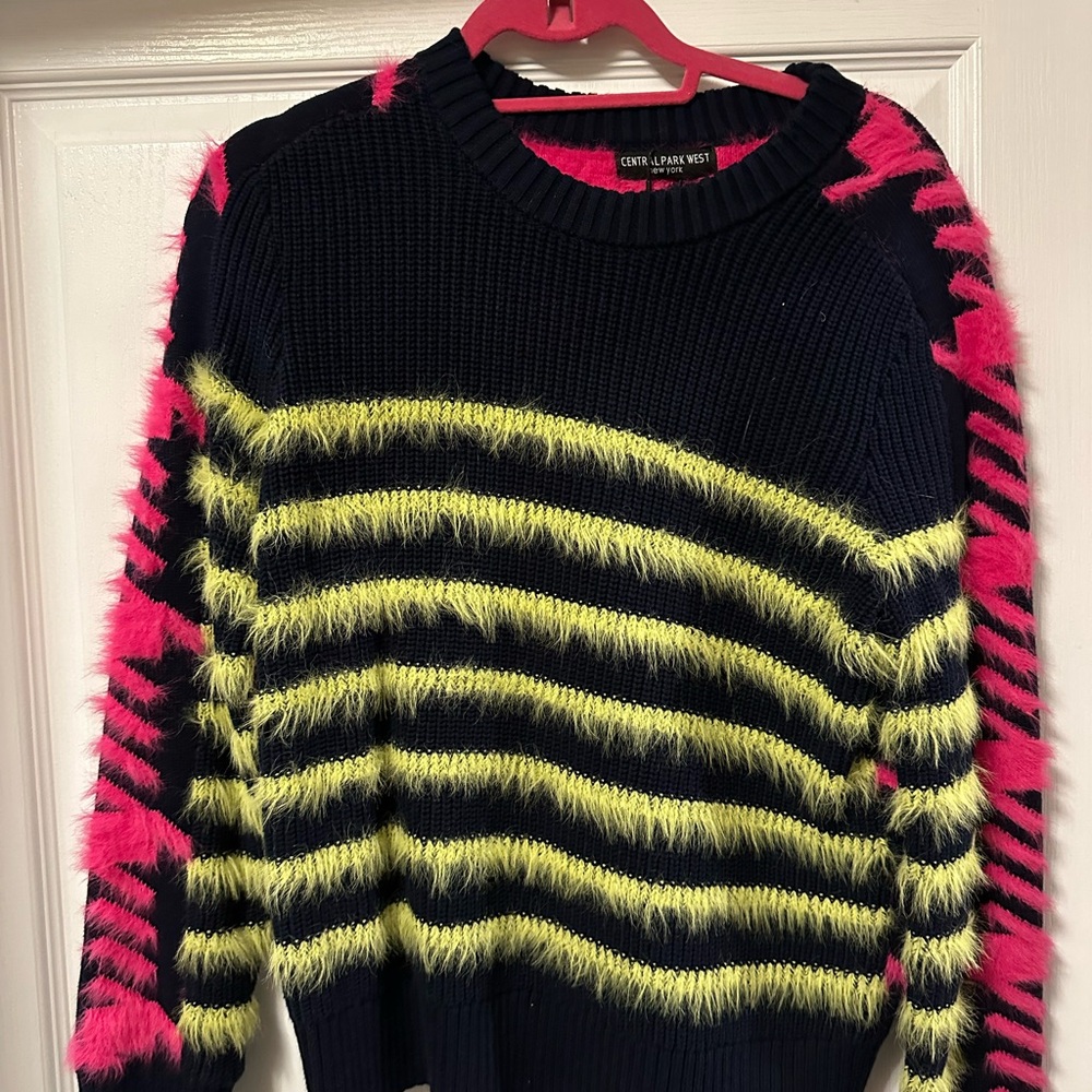 Women's Black and Yellow Sweater